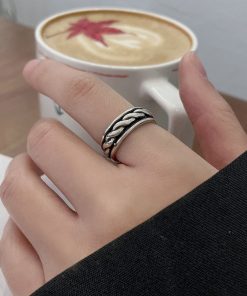 Anel ajustável prata 925