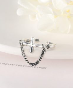 Anel ajustável prata 925