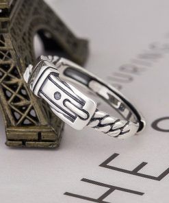 Anel ajustável prata 925